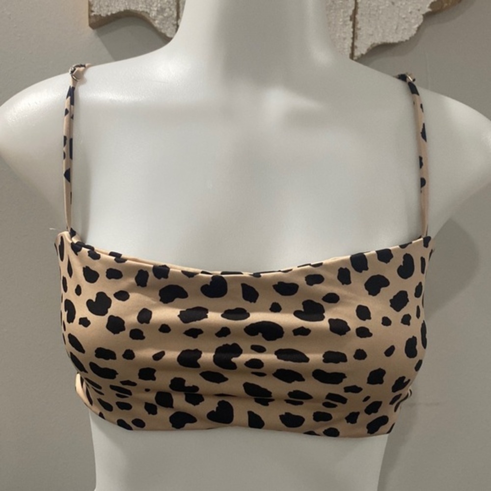 NWOT! Skin‎ by Same Cheeta Print Bikini Top
